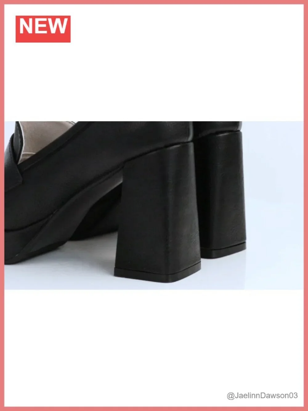 Women's Heeled Loafers Platform Chunky High Heel Dress Shoes Square Toe Tassel